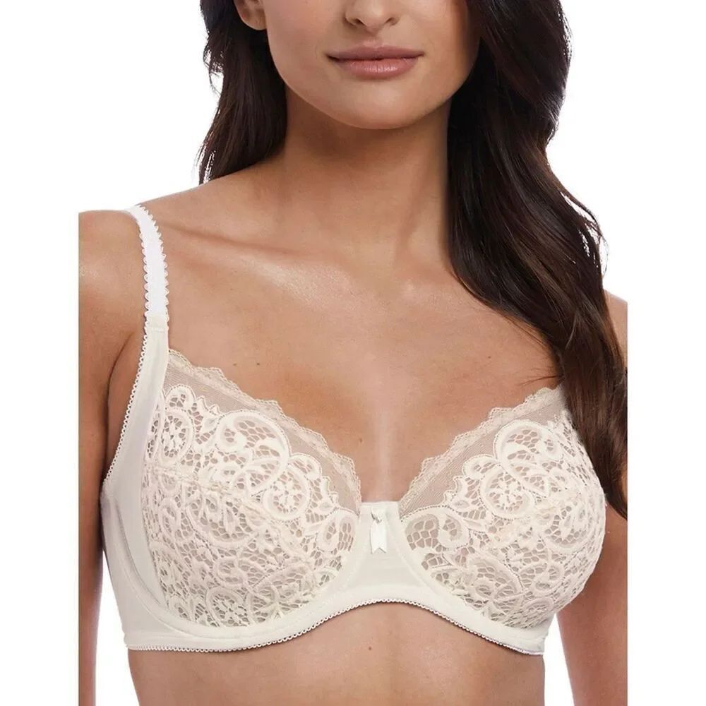 Wacoal LACE ESSENTIAL Fuller Figure Bra Cream / Powder size 36B 65197